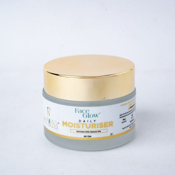 Face Glow Daily Moisturiser that Deeply nourishes and hydrates for a soft, supple complexion. Brightens and evens skin tone, reduces wrinkles and fine lines. Soothes irritation, fades scars and age spots. Targets hyperpigmentation and photoaging